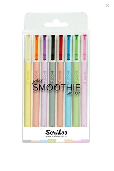Scrikss Smoothie Jel Kalem 0.7mm - 8'li Set