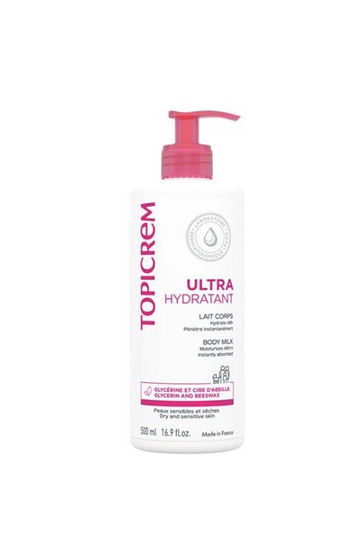 Topicrem Ultra Moisturizing Body Milk - 500 ml, for Babies and Adults