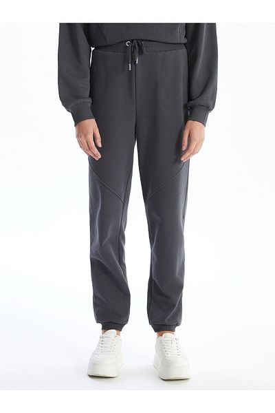 LC Waikiki Pantaloni de sport Jogger pentru damă - Croială dreaptă cu talie elastică