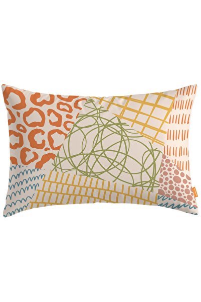 Arancione Co وسادة رمي مستطيلة عرقية - غمد DS4