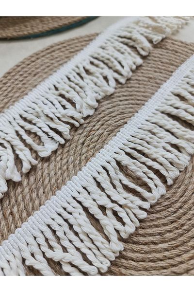 Esteks Dantel ve Tekstil Aksesuarları 5 Meters Bouillon Fringe - 6 cm