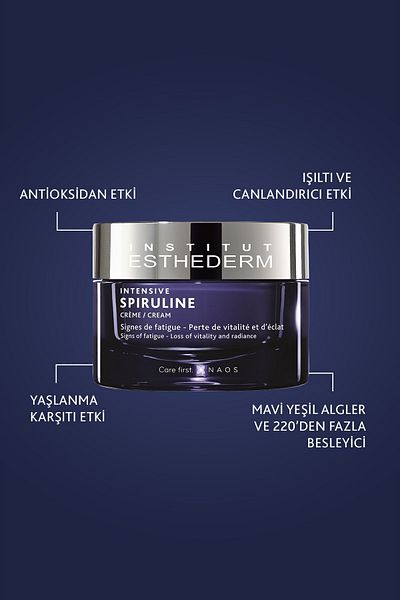 Institut Esthederm Intensive Spiruline-Creme, revitalisierende und aufhellende, strahlende, nährende Creme, 50 ml