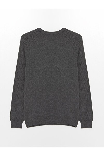 LC Waikiki Herren-Strickpullover mit Rundhalsausschnitt und langen Ärmeln – W43926z8