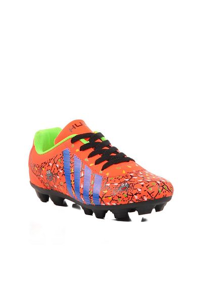 AYAKMOD Orange Spider Patterned Children's Football Shoes