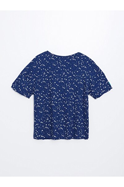 LC Waikiki Patterned Women's Pajama Set - Crew Neck, Short Sleeve