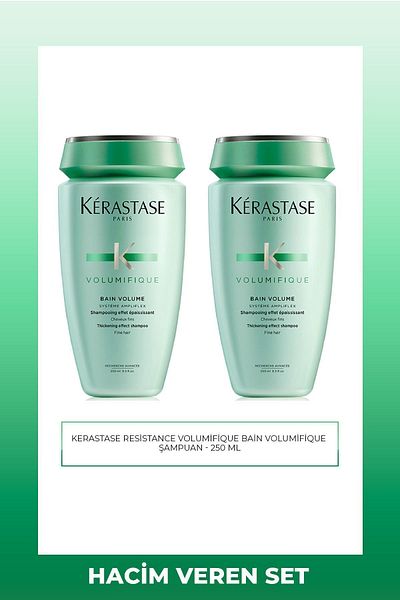 Kerastase 250 ml 2 Pieces - Resistance Volumifique Bain Volumifique Volumizing Shampoo