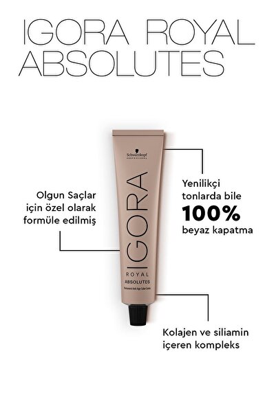 Igora Royal Absolutes 7-70 Kumral - Doğal Bakır Saç Boyası 60ml