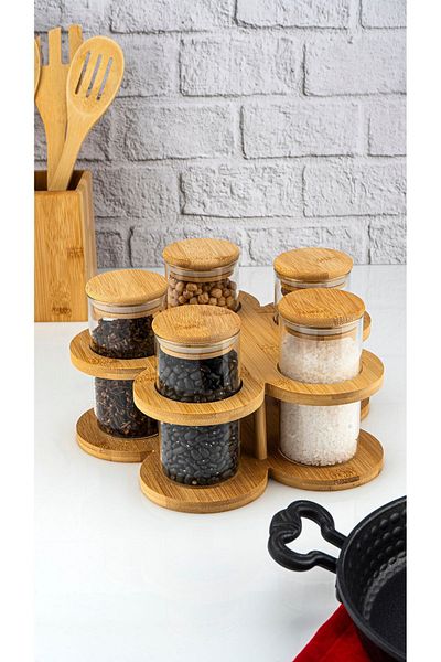 Bambum 6 Pieces Sorrel Spice Bowl Small - with Stand