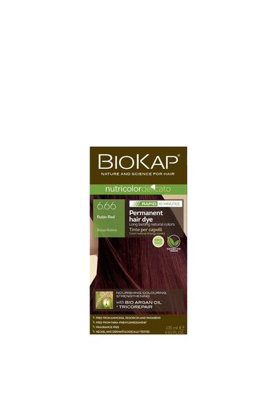 BioKap Nutricolor Delicato Rapid Saç Boyası 135 ml | 6.66 Yakut Kırmızı