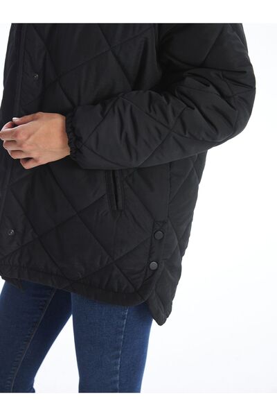 LC Waikiki Prošívaný dámský kabát s kapucí