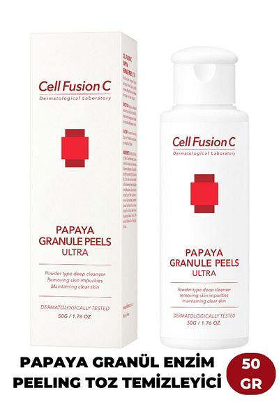 Cell Fusion C 50 gr Papaya Granular Enzyme Peeling Powder - Cleanser