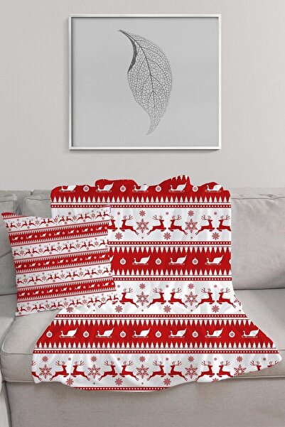 EJOYA Yeni Yıla Özel Yastık Battaniye Seti 106390