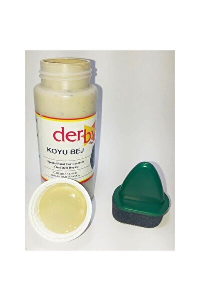 Derby Mont Direksiyon Koltuk Deri Boyası 100ml, K.bej