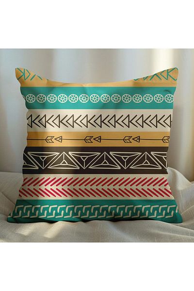EJOYA 45cm Ethnic Design 4-piece Pillow and Throw Pillow Set - 113813