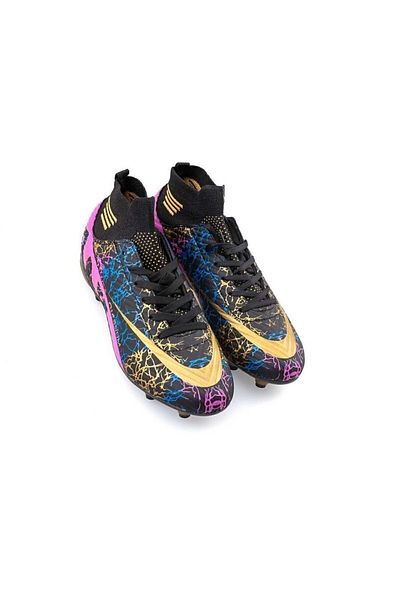 ALTUNTAŞ Air Laliga Black/Gold/Patterned Crampon with Socks