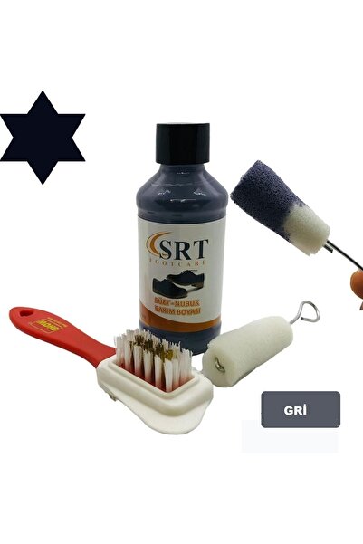 srtfootcare Süet Nubuk Ayakkabı Bakım Boyası 110 Gr Ve 4 Yönlü Temizleme Fırç...