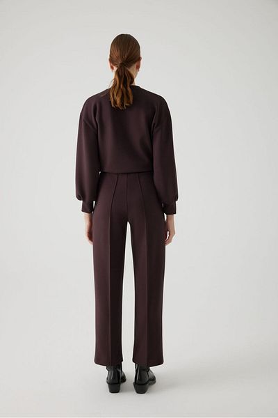 Exquise Brown Straight Cut Regular Trousers