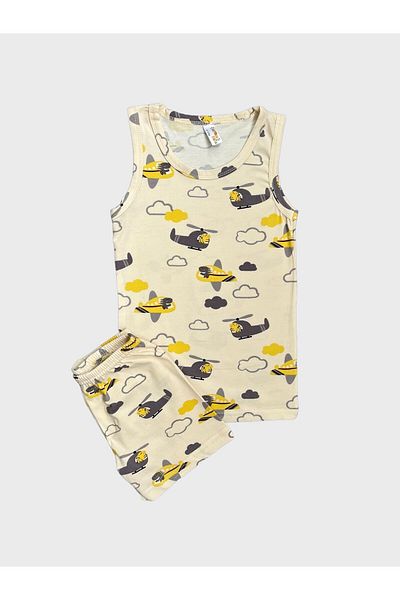 elmas kids Boy - Σετ μπόξερ εσώρουχο με βαμβακερό σχέδιο ελικοπτέρου