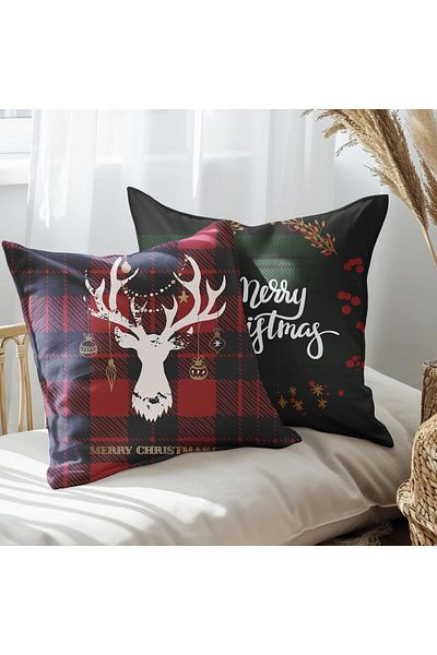 EJOYA New Year's Special Designed 2-Piece Pillow and Throw Pillow Cover 45cm 113617