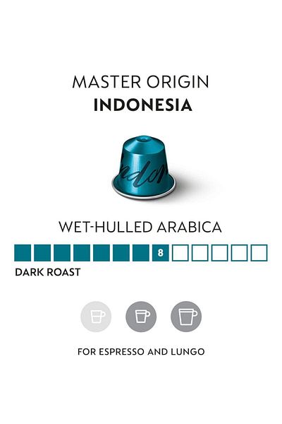 Nespresso Master Origin Series Indonesia Capsule Coffee 10 Capsules