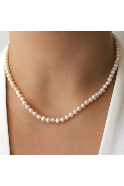 EJOYA Doğal Inci Tek Sıra Kolye 113389