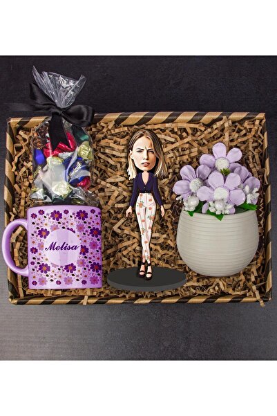 EJOYA Kişiye Özel Karikatür Biblo & Kupa & Mini Aranjman & Dolgulu Çikolatala...