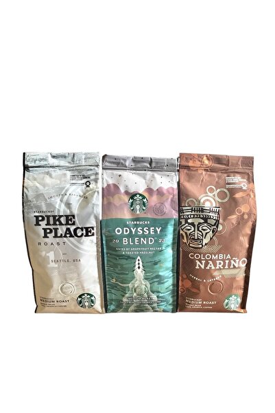 Starbucks خلاط أوديسي القهوة الأساسية وبايك بليس وكولومبيا 3x250 جرام