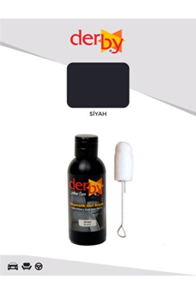 Derby Siyah Deri Oto Koltuk Direksiyon Döşeme Boyası