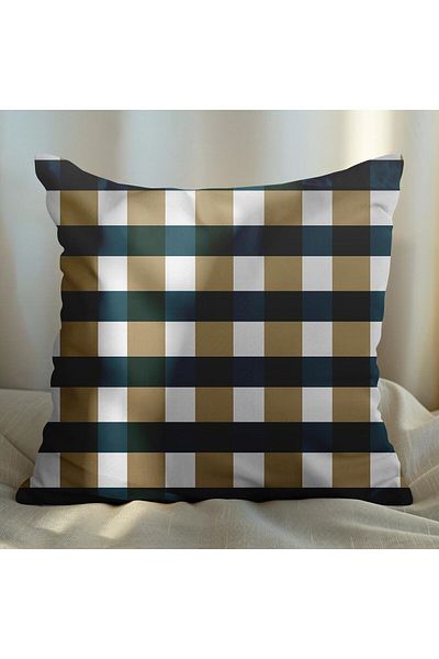 EJOYA 4-piece Plaid Pillow Set - Inner and Throw Pillow Case 45cm 113797