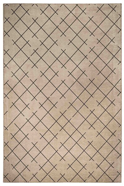 Lorente Home Moreno Viskon Dokuma Halı Kaymaz Taban Yıkanabilir Açık Vizon Ko...