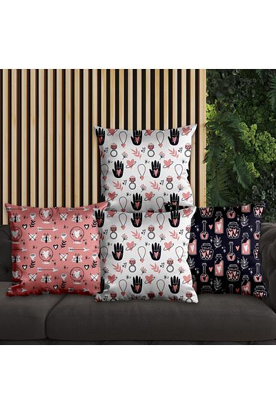 EJOYA Modern Designed 4-Piece Pillow and Throw Pillow Case 45cm