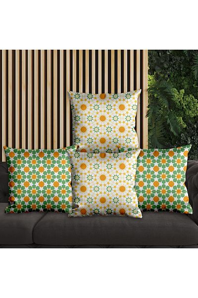 EJOYA Mandala Designed Traditional Pillow Set - 4 Pieces, 45cm, 113800