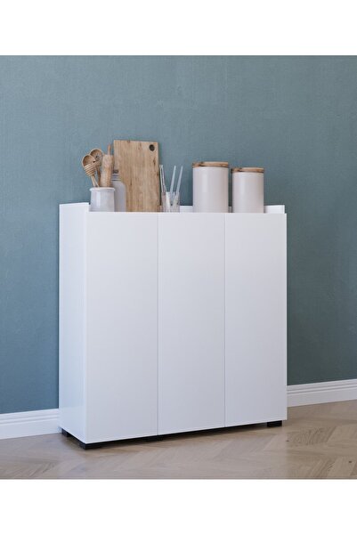 IRMAK DÜNYASI Çok Amaçlı Dolap 3 kapaklı kiler dolabı Mutfak Dolabı