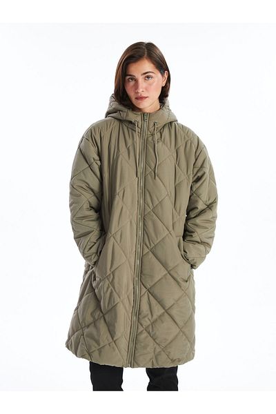 LC Waikiki Gesteppter Puffermantel für Damen mit Kapuze