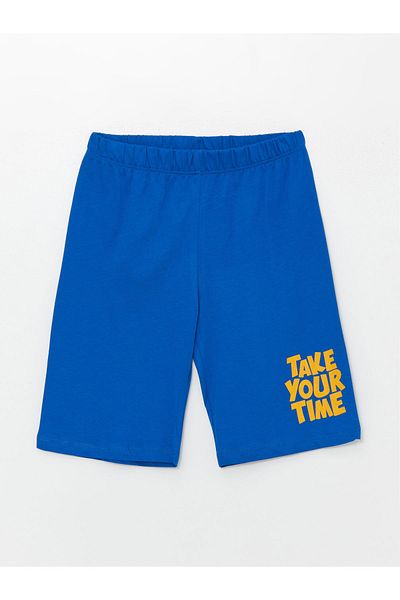 LC Waikiki Set de 2 pantaloni scurți de pijama imprimați pentru băieți - cu talie elastică