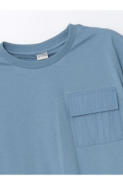 LC Waikiki Μπλουζάκι Boy's Oversize Crew Neck