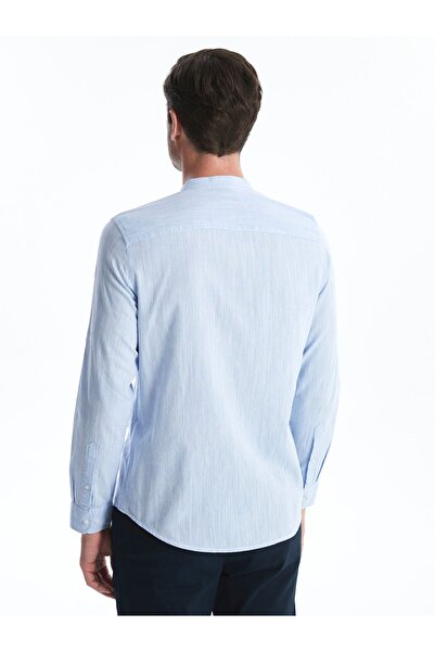 LC Waikiki Popelínová pánská košile - dlouhý rukáv, slim střih