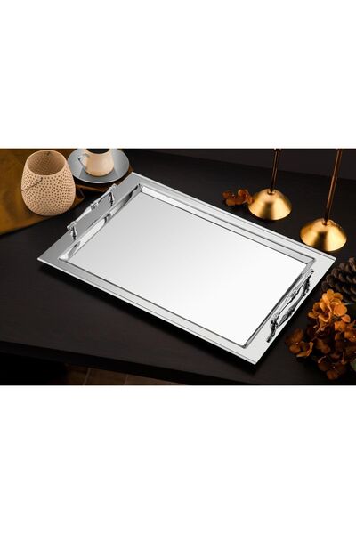 Tiamo SHERİNE ÇAY TEPSİ SUNUM TEPSİ 18/10 ÇELİK