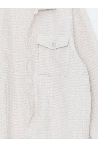 LC Waikiki Regular Fit Uzun Kollu Erkek Gömlek Ceket