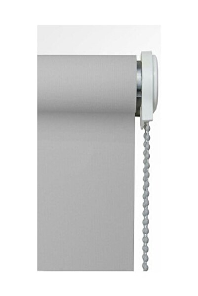 NetworkAvm Gri Ithal Kalın Kumaş Stor Perde Etek Dilimli(deniz Dalgası) Moder...