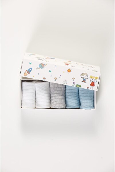Forwena Baby Socks 5'li Kutulu Bebek Renkli Pamuklu Lastiksiz Dikişsiz Soket ...
