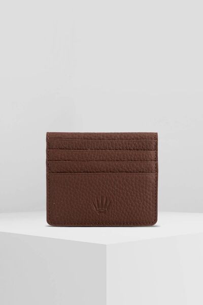 WATCHOFROYAL Tan Slim Pair Flotter Genuine Leather Wallet
