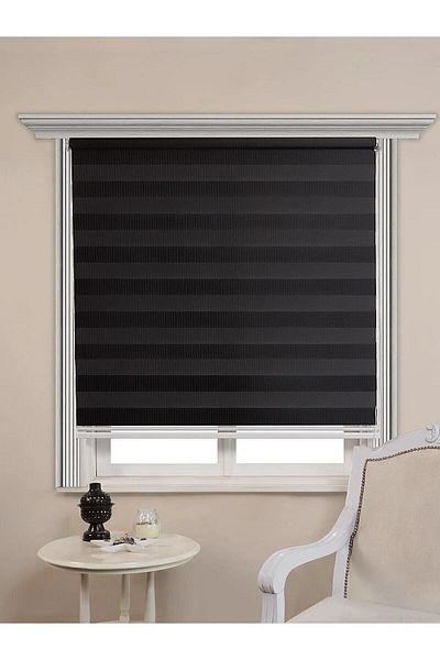 NetworkAvm Black Zebra Bamboo Sunshade - Non-Slice Aluminum Skirt