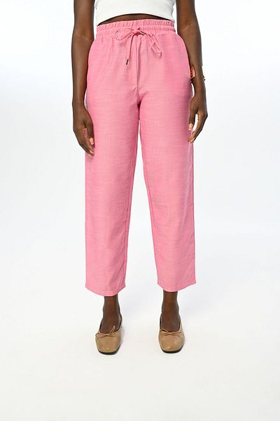 Orfeo Negro Women's Regular Solid Color Elastic Waist Pants
