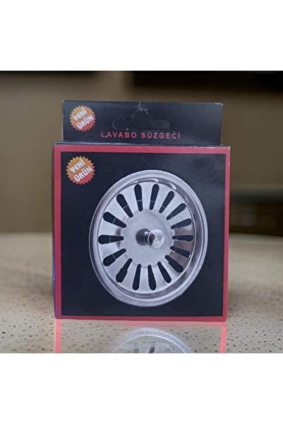 abnturk Paslanmaz 304 Çelik Tutma pimli 8 Cm Çapında Mutfak Lavabo Süzgeci Öm...