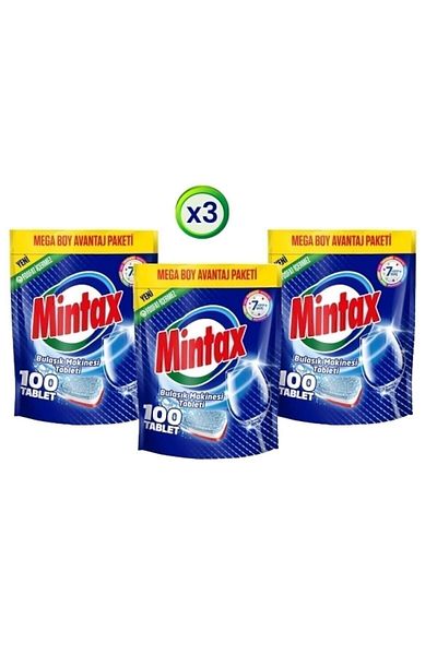 Mintax 3X100 Dishwasher Tablet Detergent