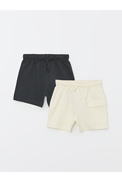 LC Waikiki Základní 2dílná sada šortek s elastickým pasem pro chlapečka