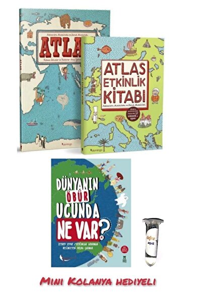 Domingo Yayınevi Atlas Kitap Ve Etkinlik Dünyanın Öbür Ucunda Ne Var 3kitap