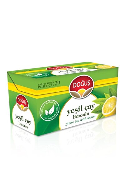 Doğuş Çay Doğuş شاي الأعشاب الخضراء مع الليمون 20 عبوة
