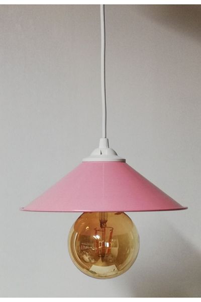 TEKAY AYDINLATMA Pink Girl's Room Chandelier - Metal Pink Chandelier